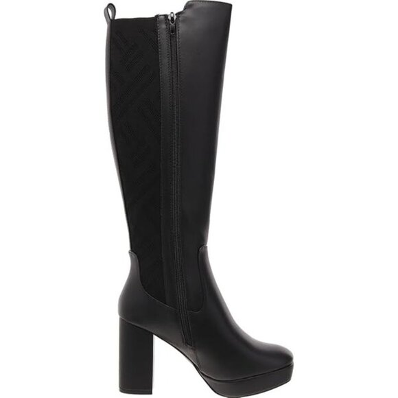 MIA Womens Elisenda Block Heel Platform Tall Knee High Boots Black Size 6M NIB - Picture 3 of 4
